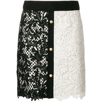 macramé embroidered skirt