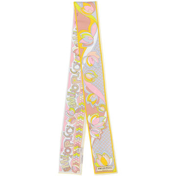 signature print tie-scarf