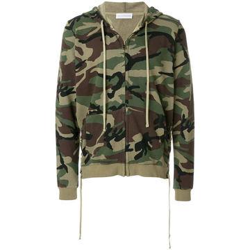 camouflage print hoodie