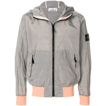 hooded bomber jacket