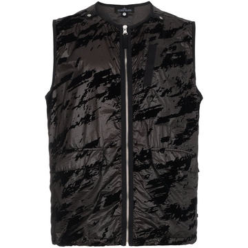 Black camouflage gilet