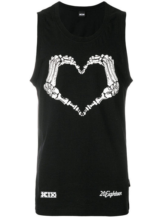 Heart skeleton tank top展示图