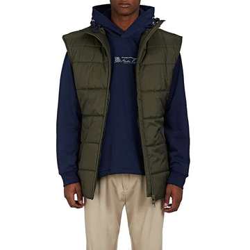 Tech-Faille Oversized Puffer Vest