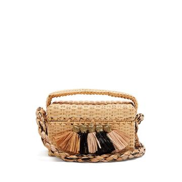 Carolsello tassel-trimmed straw bag