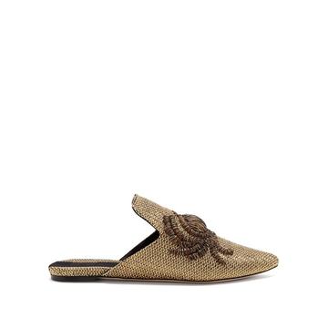 Granceola embroidered slipper shoes