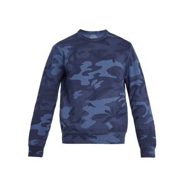 Camouflage-print cotton-blend sweatshirt