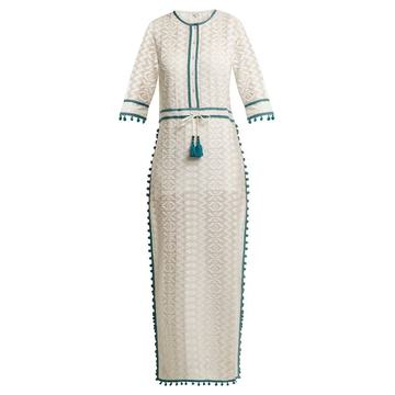 Jaya embroidered cotton-blend dress