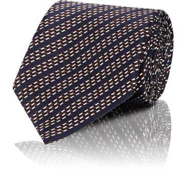 Textured-Stripe Silk Necktie