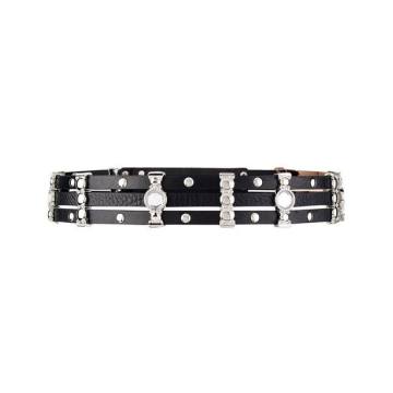 Leather Stud Embellished Belt