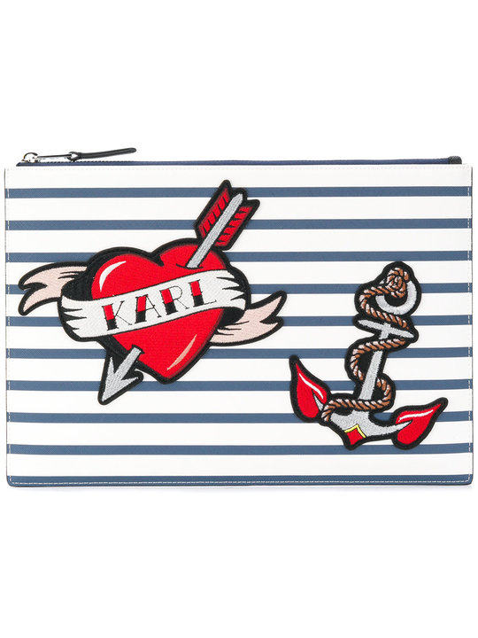 Captain Karl stripes pouch bag展示图