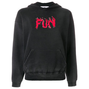 fun printed hoodie