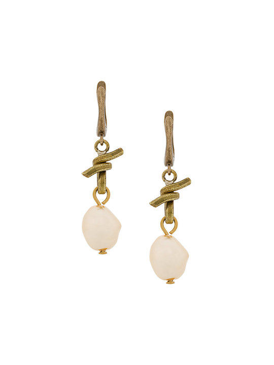 faux pearl drop earrings展示图