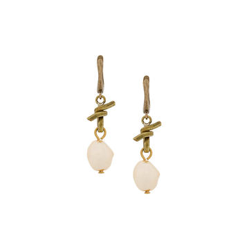 faux pearl drop earrings