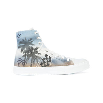 print hi-top sneakers