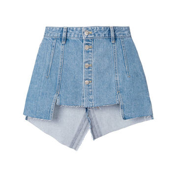 fitted denim skirt