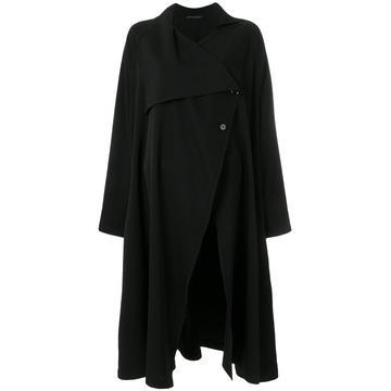 off-centre button coat