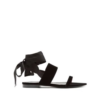 Tribute ribbon-tie flat sandals