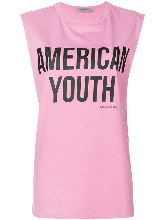 American youth printed T-shirt展示图