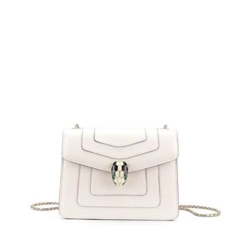 Leather Serpenti Forever Flap Front Bag