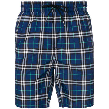 house check swim shorts