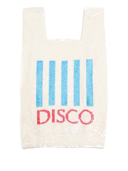 Disco sequin-embellished cotton bag展示图