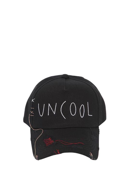 "UNCOOL"破洞棒球帽展示图