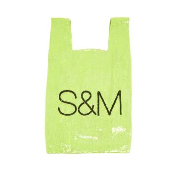 S&M sequin-embellished cotton bag