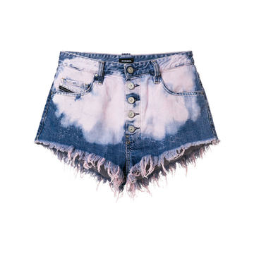 De-Ginger bleached denim shorts