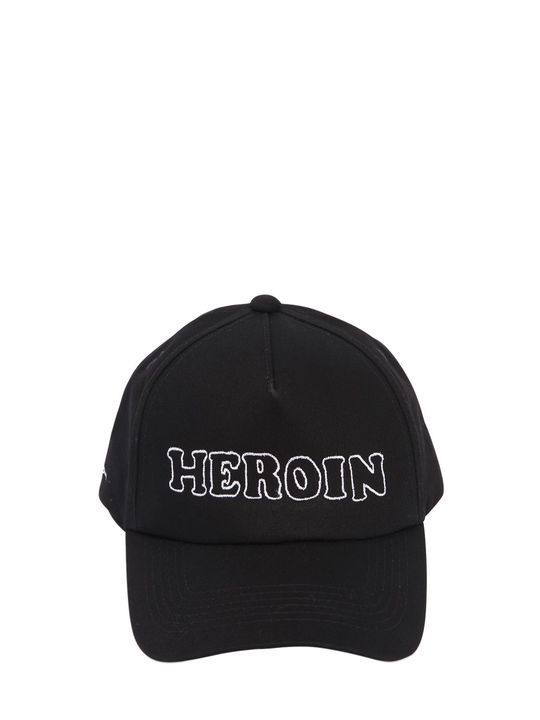 "HEROIN"刺绣棒球帽展示图