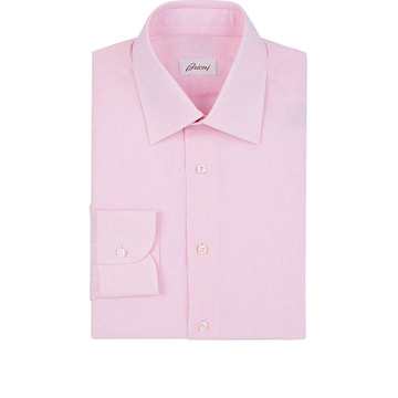 Micro-Checked Cotton Dress Shirt