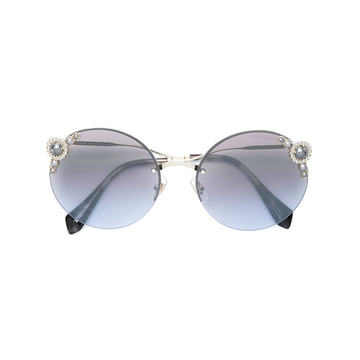 embellished Noir sunglasses