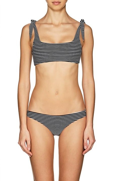 Jamaica Striped Microfiber Bikini Top展示图