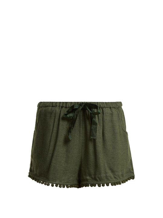 Maja tassel-hem silk-blend shorts展示图