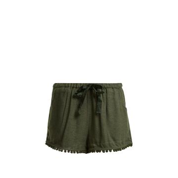 Maja tassel-hem silk-blend shorts