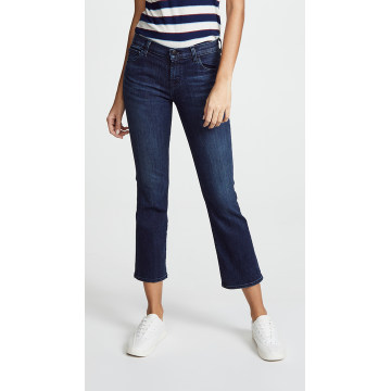 Selena Mid Rise Crop Boot Jeans