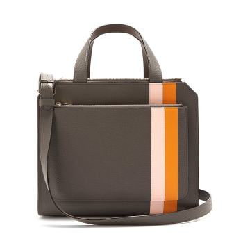 Passepartout medium striped leather bag