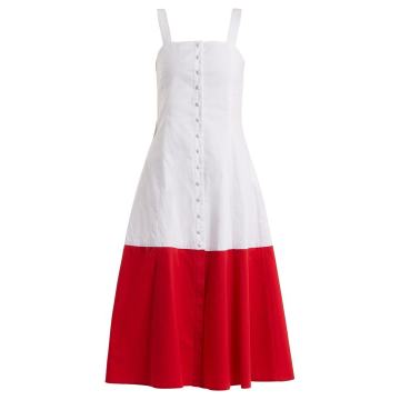 Dusk cotton-blend dress