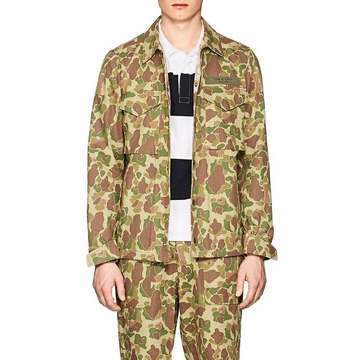 Flight Camouflage Cotton Twill Shirt Jacket