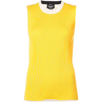 ribbed contrast tank top