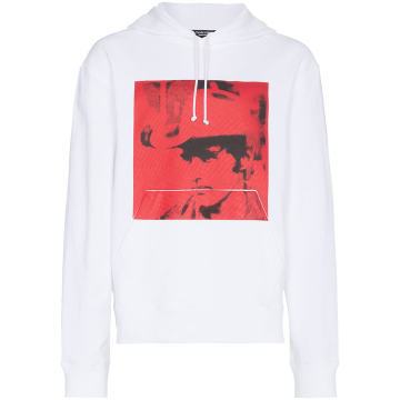 Warhol print cotton hooded sweatshirt