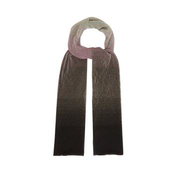 Ombré fine-knit scarf