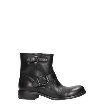 Strategia Black Calf Leather Boots