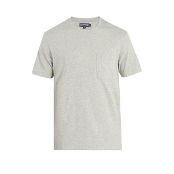 Logo-embroidered cotton T-shirt