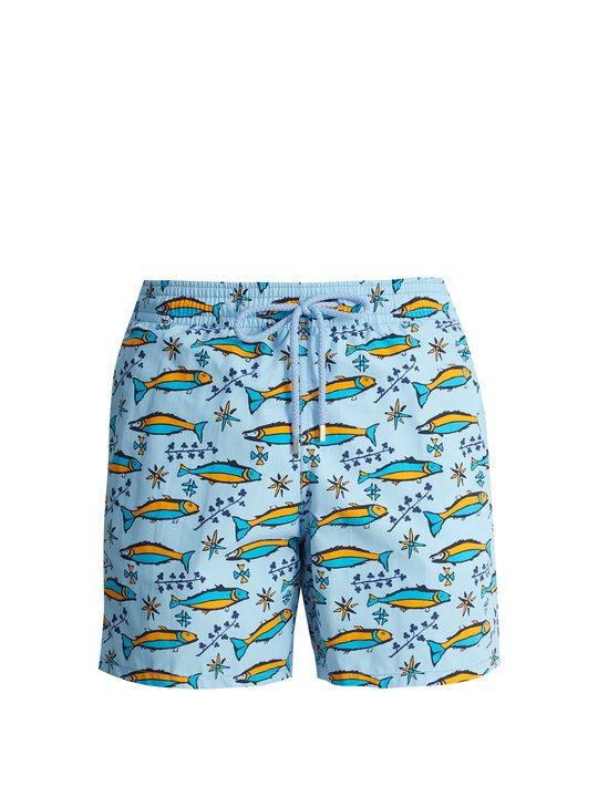 Sardine-print swim shorts展示图