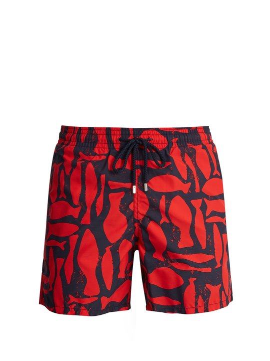 Moorea Silex Fishes-print swim shorts展示图