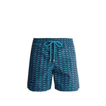 Poissons Hamac-print swim shorts