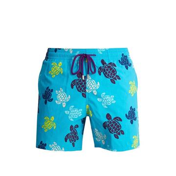 Moorea Tortues-print swim shorts