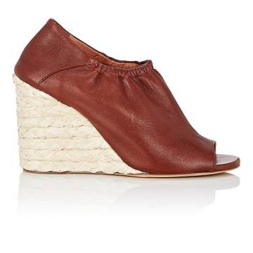 Cosimia Leather Wedge Sandals