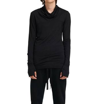 Lost & Found  Black Jumper In Viscose Turtleneck