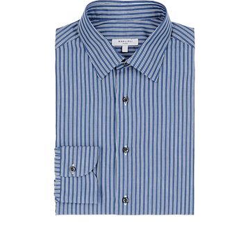 Striped Cotton Poplin Dress Shirt